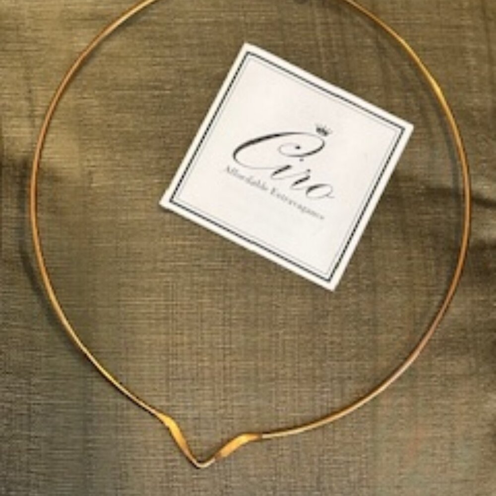 Ciro-Simple Choker Necklace-Copper tone finish